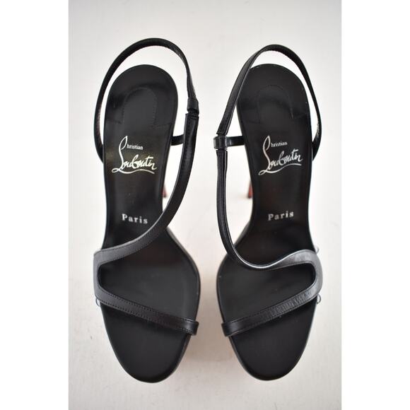 Christian Louboutin Rosalie Alta 150 Black Strap Platform Sandal Heel Pump 41 - Picture 8 of 13